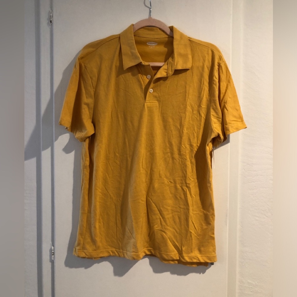 Old Navy- Men's Classic Polo Shirt in Mustard Yellow